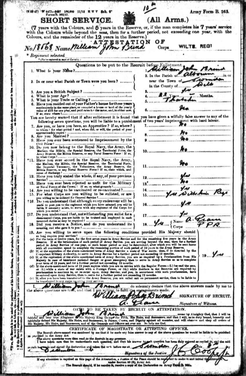 Army discharge records