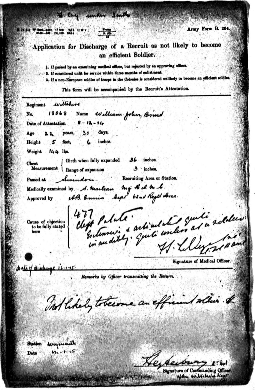 Army discharge records