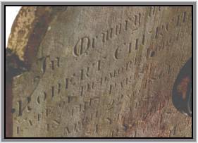 Headstone of Robert Church 1861