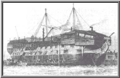 Prison hulk ship 'YORK'